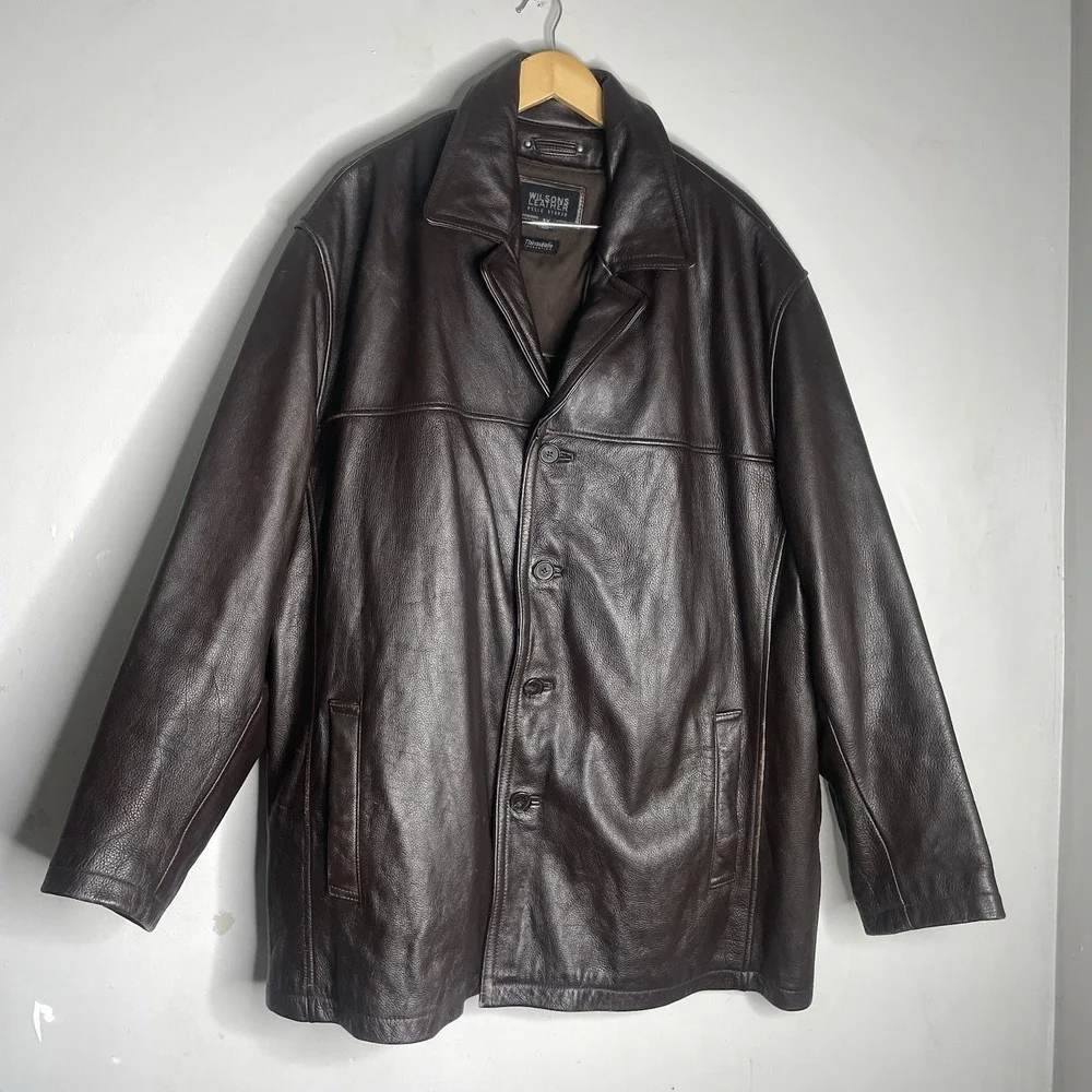 Wilsons Leather Coat Jacket Brown Size 3X Dean‎ Winchester Supernatural